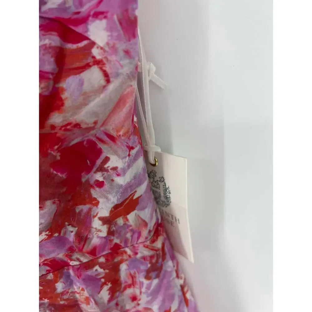 TUCKERNUCK Hyacinth House Fuschia Brushstrokes Aurora Midi Dress NWT Size Medium - Picture 10 of 11